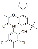 CAS#: 52762-65-9， 2-[4-(Tert-Butyl)-2-Cyclopentylphenoxy]-N-(3,5-Dichloro-2-Hydroxy-p-Tolyl)Propionamide