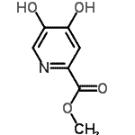 结构式 CAS# 527681-11-4, 甲基4,5-二羟基-2-吡啶羧酸酯