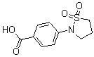 结构式 CAS# 52962-52-4, 4-(1,1-二氧代-1,2-噻唑烷-2-基)苯甲酸