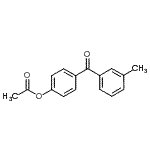 structure of CAS# 52981-07-4, 4-(3-Methylbenzoyl)Phenyl Acetate;4-Acetoxy-3'-methylbenzophenone