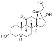 CAS#: 53-05-4， 3alpha,17,21-Trihydroxy-5-beta-Pregnane-11,20-Dione