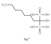 结构式 CAS# 53019-19-5, 1-羟基辛烷-1,1-二膦酸