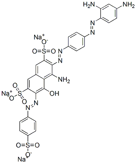 CAS#: 53050-46-7， Trisodium 4-Amino-3-[[4-[(2,4-Diaminophenyl)Azo]Phenyl]Azo]-5-Hydroxy-6-[(4-Sulphonatophenyl)Azo]Naphthalene-2,7-Disulphonate