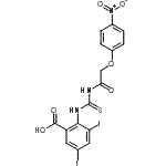 CAS#: 531519-69-4， 3,5-Diiodo-2-({[(4-Nitrophenoxy)Acetyl]Carbamothioyl}Amino)Benzoic Acid