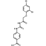 CAS#: 531520-64-6， 4-({[(2,4-Dichlorophenoxy)Acetyl]Carbamothioyl}Amino)Benzoic Acid