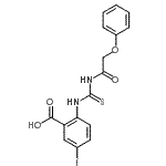 CAS#: 531540-54-2， 5-Iodo-2-{[(Phenoxyacetyl)Carbamothioyl]Amino}Benzoic Acid