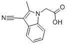 structure of CAS# 531544-17-9, (3-Cyano-2-Methyl-Indol-1-Yl)-Acetic Acid;(3-Cyano-2-Methyl-1H-Indol-1-Yl)Acetic Acid(SALTDATA: FREE);(3-CYANO-2-METHYL-1H-INDOL-1-YL)ACETIC ACID;(3-CYANO-2-METHYL-INDOL-1-YL)-ACETIC ACID