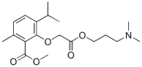 CAS#: 53206-87-4, (6-Isopropyl-2-Methoxycarbonyl-3-Methylphenoxy)Acetic Acid 3-(Dimethylamino)Propyl Ester