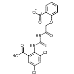 CAS#: 532418-54-5， 3,5-Dichloro-2-({[(2-Nitrophenoxy)Acetyl]Carbamothioyl}Amino)Benzoic Acid