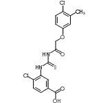 CAS#: 532421-00-4， 4-Chloro-3-({[(4-Chloro-3-Methylphenoxy)Acetyl]Carbamothioyl}Amino)Benzoic Acid
