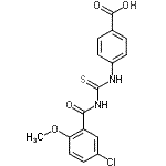 CAS#: 532422-17-6， 4-{[(5-Chloro-2-Methoxybenzoyl)Carbamothioyl]Amino}Benzoic Acid