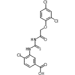 CAS#: 532430-00-5， 4-Chloro-3-({[(2,4-Dichlorophenoxy)Acetyl]Carbamothioyl}Amino)Benzoic Acid