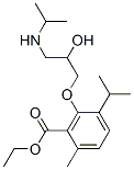CAS 登录号：53251-86-8， 3-[2-羟基-3-(异丙基氨基)丙氧基]对伞花烃-2-羧酸乙酯