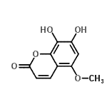 CAS#: 53269-07-1， 7,8-Dihydroxy-5-Methoxy-2H-Chromen-2-One