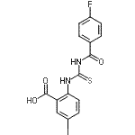 CAS 登录号：532978-32-8， 2-{[(4-氟苯甲酰)硫代氨基甲酰]氨基}-5-碘苯甲酸