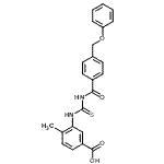 CAS#: 532982-25-5， 4-Methyl-3-({[4-(Phenoxymethyl)Benzoyl]Carbamothioyl}Amino)Benzoic Acid