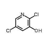 结构式 CAS# 53335-73-2, 2,5-二氯-3-吡啶醇