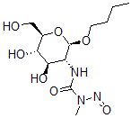 CAS 登录号：53347-37-8， 丁基 2-脱氧-2-(3-甲基-3-亚硝基脲基)-beta-D-吡喃葡萄糖苷