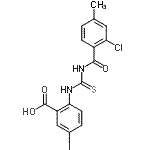 CAS#: 533918-82-0， 2-{[(2-Chloro-4-Methylbenzoyl)Carbamothioyl]Amino}-5-Iodobenzoic Acid