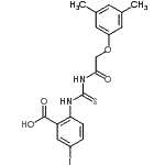 CAS#: 533922-53-1， 2-({[(3,5-Dimethylphenoxy)Acetyl]Carbamothioyl}Amino)-5-Iodobenzoic Acid