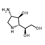 CAS#: 53403-37-5， (1S)-1-[(2R,3R,4S)-4-Amino-3-Hydroxy-2-Pyrrolidinyl]-1,2-Ethanediol