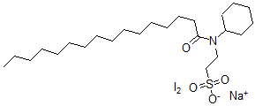 CAS#: 53404-81-2， Sodium N-Cyclohexyl-N-Palmitoyl Taurate - Iodine Complex