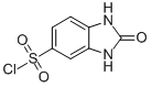 structure of CAS# 53439-87-5, 2-Oxo-2,3-Dihydro-1H-Benzoimidazole-5-Sulfonyl Chloride;2-Oxo-2,3-Dihydro-1H-Benzimidazole-5-Sulfonyl Chloride(SALTDATA: FREE);1H-Benzimidazole-5-Sulfonyl Chloride, 2,3-Dihydro-2-Oxo-;2-OXO-2,3-DIHYDRO-1H-BENZOIMIDAZOLE-5-SULFONYL CHLORIDE