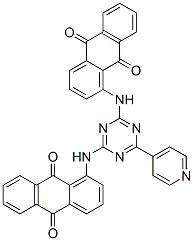 CAS#: 53460-09-6， 1,1'-[[6-(Pyridin-4-Yl)-1,3,5-Triazine-2,4-Diyl]Diimino]Bisanthraquinone