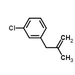 结构式 CAS# 53483-21-9, 1-氯-3-(2-甲基丙-2-烯基)苯