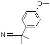 structure of CAS# 5351-07-5, 2-(4-Methoxyphenyl)-2-Methylpropanenitrile;2-(4-Methoxyphenyl)-2-Methyl-Propanenitrile;2-(4-Methoxyphenyl)-2-Methyl-Propionitrile;Nsc98