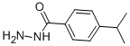 structure of CAS# 5351-24-6, 4-Isopropyl-Benzoic Acid Hydrazide;4-Isopropylbenzohydrazide;Oprea1_721159;Ivk/6213735
