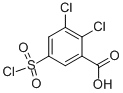 结构式 CAS# 53552-95-7, 2,3-二氯-5-(氯磺酰基)苯甲酸