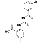 CAS#: 535966-72-4， 2-{[(3-Bromobenzoyl)Carbamothioyl]Amino}-5-Iodobenzoic Acid