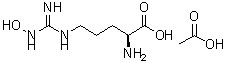 structure of CAS# 53598-01-9, Ngamma-Hydroxy-L-arginine monoacetate;NG-HYDROXY-L-ARGININE MONOACETATE;N-Hydroxy-L-Arginine Monoacetate;L-NG-HYDROXY ARGININE ACETATE