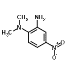 structure of CAS# 5367-52-2, N<Sup>1</Sup>,N<Sup>1</Sup>-Dimethyl-4-Nitro-1,2-Benzenediamine;(2-amino-4-nitrophenyl)dimethylamine;MFCD11553075;N<sup>1</sup>,N<sup>1</sup>-dimethyl<wbr>-4-nitro-<wbr>1,2-benze<wbr>nediamine