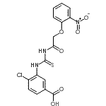 CAS#: 536986-10-4， 4-Chloro-3-({[(2-Nitrophenoxy)Acetyl]Carbamothioyl}Amino)Benzoic Acid