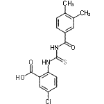 CAS#: 536987-28-7， 5-Chloro-2-{[(3,4-Dimethylbenzoyl)Carbamothioyl]Amino}Benzoic Acid