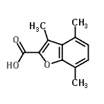 CAS#: 53715-96-1， 3,4,7-Trimethylbenzofuran-2-Carboxylic Acid