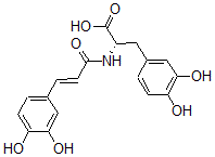 结构式 CAS# 53755-02-5, N-[3',4'-二羟基-(E)-肉桂酰]-3-羟基-L-酪氨酸