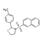 CAS#: 537678-06-1， 2-(4-Methylphenyl)-3-(2-Naphthylsulfonyl)-1,3-Thiazolidine