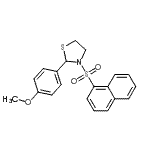 CAS#: 537678-19-6， 2-(4-Methoxyphenyl)-3-(1-Naphthylsulfonyl)-1,3-Thiazolidine