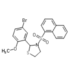 CAS#: 537678-21-0， 2-(5-Bromo-2-Methoxyphenyl)-3-(1-Naphthylsulfonyl)-1,3-Thiazolidine