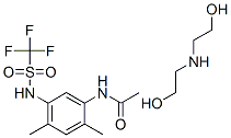 CAS#: 53780-36-2， N-[2,4-Dimethyl-5-(Trifluoromethylsulfonylamino)Phenyl]Acetamide 2-(2 -Hydroxyethylamino)Ethanol salt