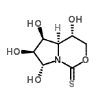 CAS#: 539020-82-1， (4S,4aR,5S,6S,7R)-4,5,6,7-Tetrahydroxyhexahydropyrrolo[1,2-c][1,3]Oxazine-1-Thione