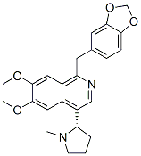 CAS#: 53912-94-0， 1-(1,3-Benzodioxol-5-Ylmethyl)-6,7-Dimethoxy-4-[(2S)-1-Methylpyrrolidin-2-Yl]Isoquinoline