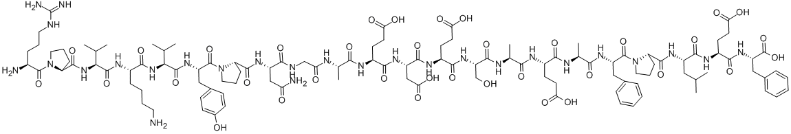 结构式 CAS# 53917-42-3, 31-丝氨酰-肾上腺皮质激素alpha (18-39)