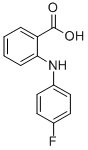 结构式 CAS# 54-60-4, N-(4-氟苯基)邻氨基苯甲酸