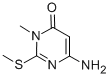 structure of CAS# 54030-56-7, 6-Amino-2-Methylthio-3-Methyluracil;6-Amino-3-Methyl-2-Methylsulfanyl-Pyrimidin-4-One;6-Amino-3-Methyl-2-(Methylthio)-4-Pyrimidinone;6-Amino-3-Methyl-2-(Methylthio)Pyrimidin-4-One