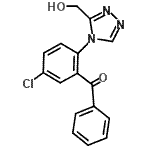 CAS#: 54041-98-4， {5-Chloro-2-[3-(Hydroxymethyl)-4H-1,2,4-Triazol-4-Yl]Phenyl}(Phenyl)Methanone