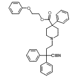 CAS#: 54063-45-5， 2-Phenoxyethyl 1-(3-Cyano-3,3-Diphenylpropyl)-4-Phenyl-4-Piperidinecarboxylate